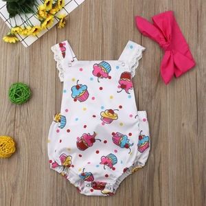 Cup cakes Baby Girl Romper